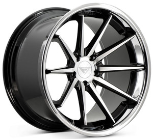Ferrada FR4 Wheel 22x10 5x127 Machined Black w/ Chrome Lip 28mm FR4221055127MA28 - FREE T-SHIRT INCLUDED!