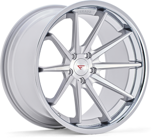 Ferrada FR4 Wheel 22x10 5x120 Machined Silver w/ Chrome Lip 40mm FR4221055120MS40 - FREE T-SHIRT INCLUDED!
