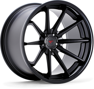 Ferrada FR4 Wheel 19x9.5 5x114.3 Matte Black w/ Gloss Black Lip 20mm FR419955114MB20 - FREE T-SHIRT INCLUDED!