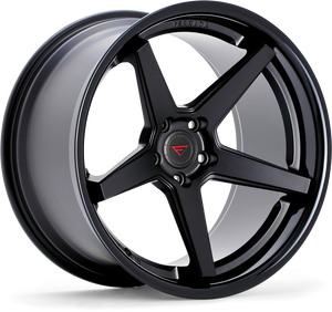 Ferrada FR3 Wheel 19x8.5 5x114.3 Matte Black w/ Gloss Black Lip 15mm FR319855114MB15 - FREE T-SHIRT INCLUDED!