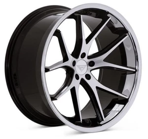 Ferrada FR2 Wheel 20x11 5x114.3 Machined Black w/ Chrome Lip 30mm FR2201155114MA30 - FREE T-SHIRT INCLUDED!