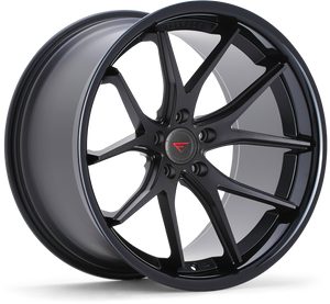 Ferrada FR2 Wheel 19x8.5 5x120 Matte Black w/ Gloss Black Lip 15mm FR219855120MB15 - FREE T-SHIRT INCLUDED!