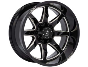 Rbp 01R Saharan Ii Wheels Rims 22x12 6x139.7 Black Milled -51mm | EC 01R-2212-82-51BG