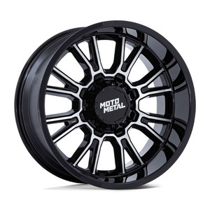 Moto Metal Mo810 Legacy Wheels Rims 22x9 8x165.1 Gloss Black Machined 1mm | MO810BD22908001