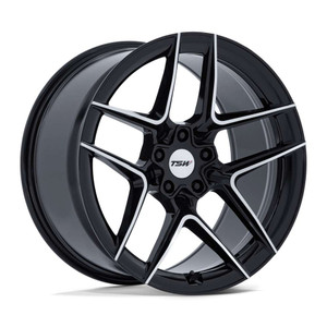 Tsw Tw008 Slipstream Wheels Rims 19x9.5 5x112 Gloss Black W/ Machined Face 40mm | TW008BD19955740