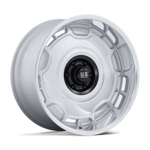 Us Mags Uc146 Arlington Wheels Rims 22x9 6x139.7 Silver W/ Matte Black Center And Diamond Cut Lip 15mm | UC146SD22906815