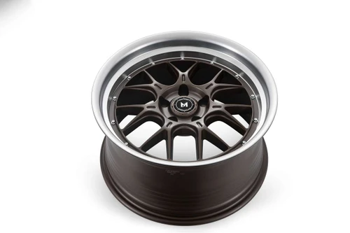 Mflow Racing MFL2 Wheels Rims 18x8.5 5x114.3 Matte Bronze W/ Machined Lip 35mm | MFL218855114335MBZML