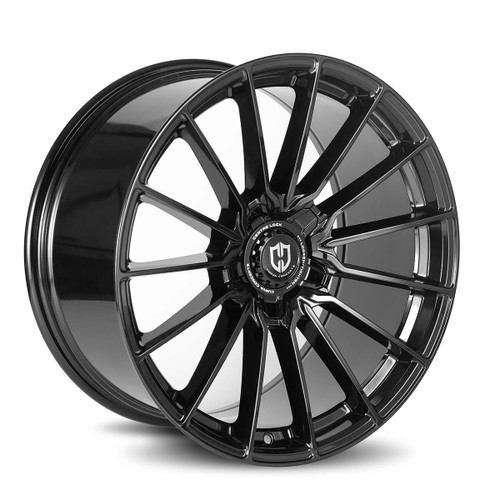 Curva Cff75 Wheels Rims 19x10 Blank Custom Drilled Gloss Black 35mm | CFF75-1910BLNK3573B