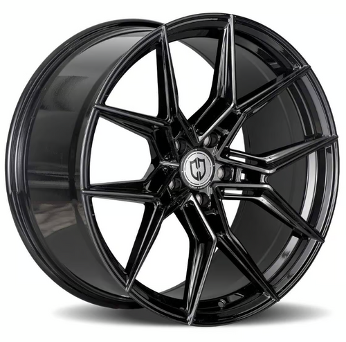 Curva Cff43 Wheel 20x8.5 Blank Custom Drilled Gloss Black 20mm CFF43-2085BLNK2073B