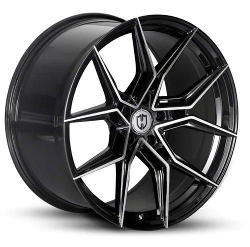 Curva Cff43 Wheel 20x9 Blank Custom Drilled Gloss Black Machine Face 35mm CFF43-2090BLNK3573BMF ^