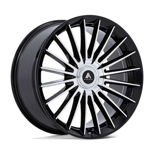 Asanti Ab048 Viceroy Wheels Rims 20x10.5 Blank Custom Drilled Gloss Black W/ Machined Face 15mm | AB048BD20050M15