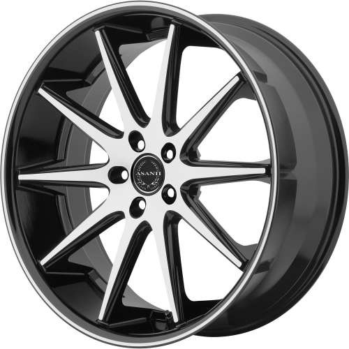 Asanti Abl-4 Capella Wheel 20x8.5 5x112 Machined Face Black Lip 32mm ABL4-20855732MB