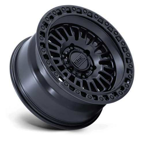 Kmc Km554 Aztec 17x8.5 6x139.7 Black Black Lip 25mm Wheels