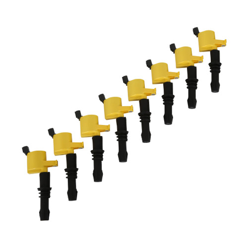 ACCEL Ignition Coil - SuperCoil- 2004-2008 Ford 4.6L/5.4L/6.8L 3-valve- Yellow- 8-Pack | BDDP 140033-8
