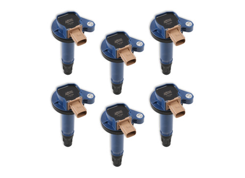 ACCEL Ignition Coil - SuperCoil- 2010-2016 Ford EcoBoost 3.5L V6- 6-Pack (3-Pin)- Blue | BDDP 140646B-6