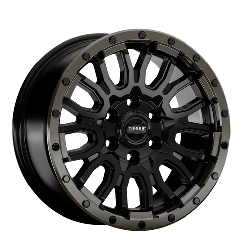 Torque Tw538R Venture Wheels Rims 17x8 6x130 Satin Black W/ Machined Lip And Bronze Tint 38mm | TW538R-17806346+38