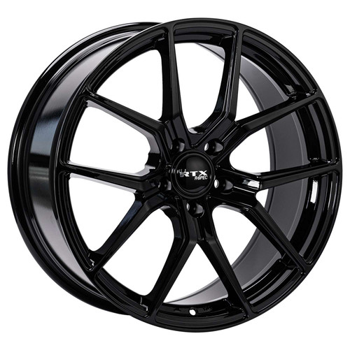 RTX Ff10 Wheels Rims 19x8.5 5x114.3 Gloss Black 40mm | 083507