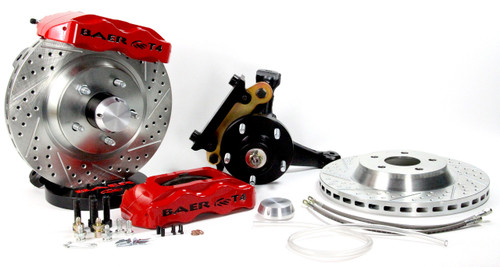 Baer Brake Systems "Baer Brakes 13"" Track4 Front Brake Kit Silver SDZ Std. Studs" | BKCZ 4301407S
