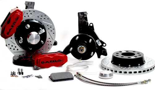 Baer Brake Systems "Baer Brakes 11"" SS4+ Front Brake Kit Red SDZ Std. Studs" | BKCZ 4301463R