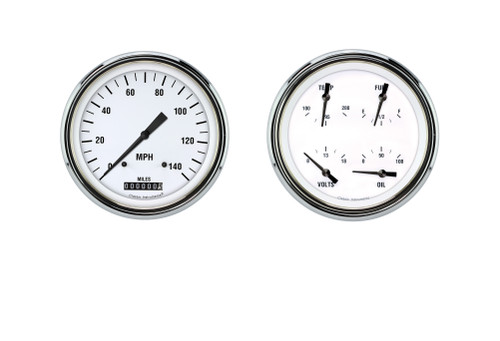 Classic Instruments 1947-53 White Hot Truck Package | DTVM CT47WH52