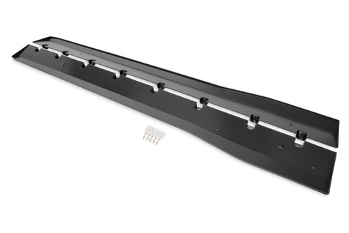 Drake Muscle Cars Side Rocker Splitters Satin Black Pair | HTDN JR3B-6510129-AB