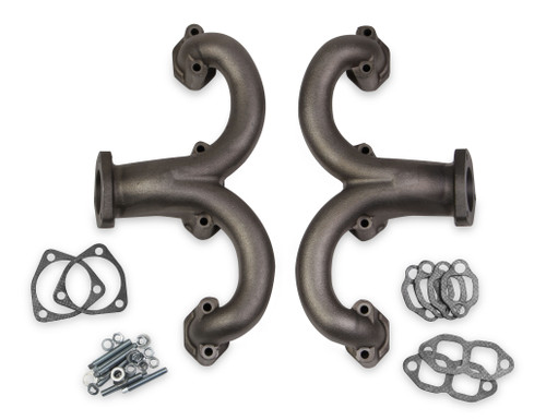 Flowtech "Flowtech Rams Horn Exhaust Manifolds - Natural Uncoated" | CJWH 11704-RFLT