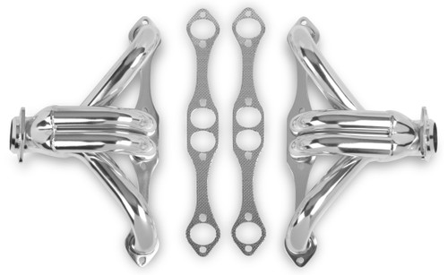 Flowtech Block Hugger Header - Stainless Steel | CJWH 11705-7FLT