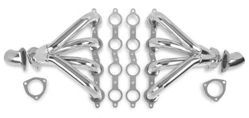 Flowtech Tight Fit Block Hugger Headers - Ceramic Coated | CJWH 11706-1FLT