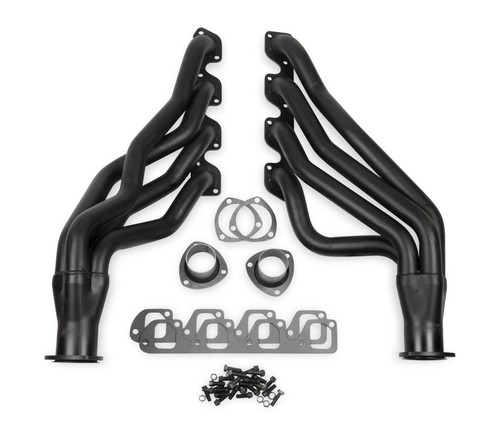 Flowtech Long Tube Header - Black Paint | CJWH 12118FLT