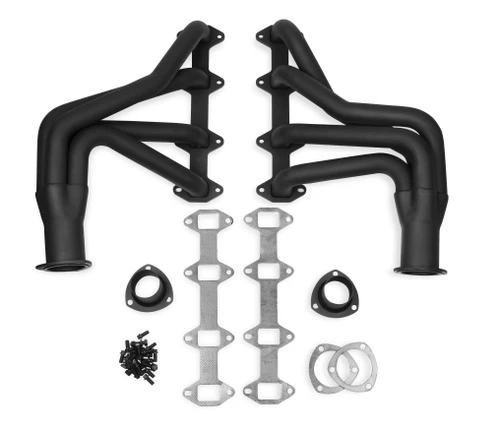 Flowtech Long Tube Header - Black Paint | CJWH 12540FLT