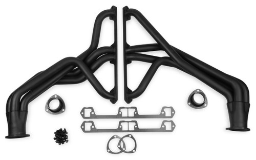Flowtech Long Tube Header - Black Paint | CJWH 13550FLT