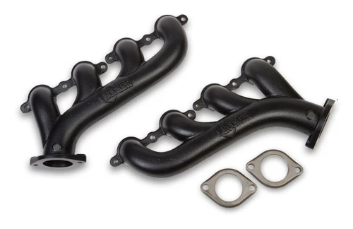 Hooker BlackHeart LS Swap Exhaust Manifolds - Black Ceramic Finish | JVRB 8501-3HKR