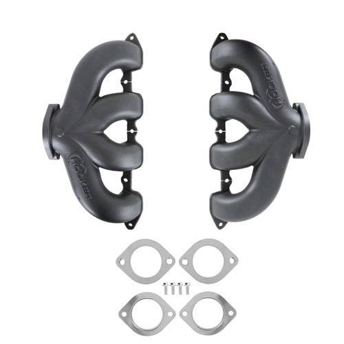 Hooker BlackHeart LT Swap Exhaust Manifolds - Center Dump - Black Ceramic | JVRB BHS5190