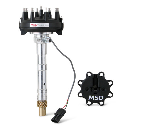 MSD Chevy Crank Trigger Distributor with adjustable Cam Sync Pick-up | BCCX 23401MSD