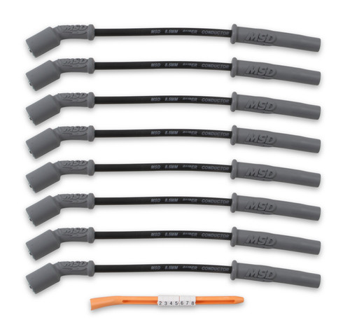 MSD Super Conductor Spark Plug Wire Set - 99-13 GM TruckSUV - Black | BCCX 32823