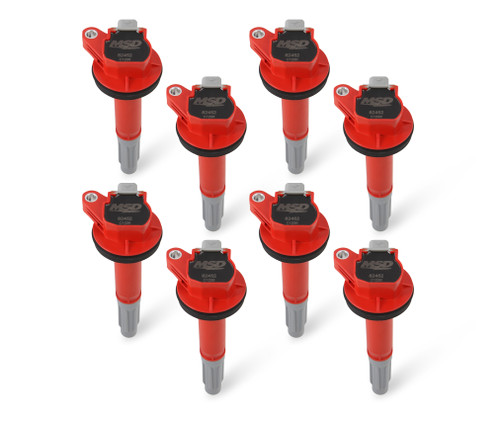 MSD Ignition Coil - Blaster - Ford Shelby GT350/500 5.2L V8 - Red - 8-Pack | BCCX 824528