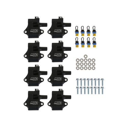 MSD Ignition Coil - Pro Power Series - GM LS1/LS6 Engines - Black - 8-Pack | BCCX 828583