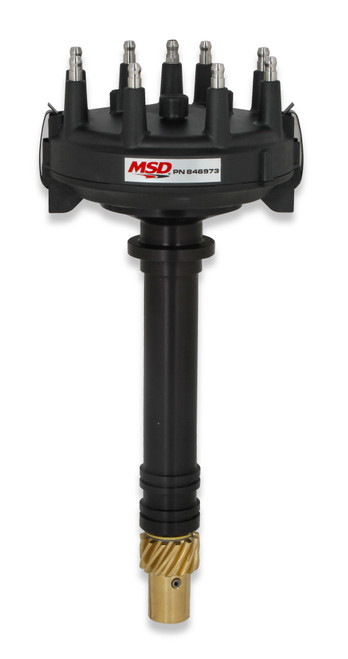 MSD Black Chevy Low-Profile Crank Trigger Distributor | BCCX 846973