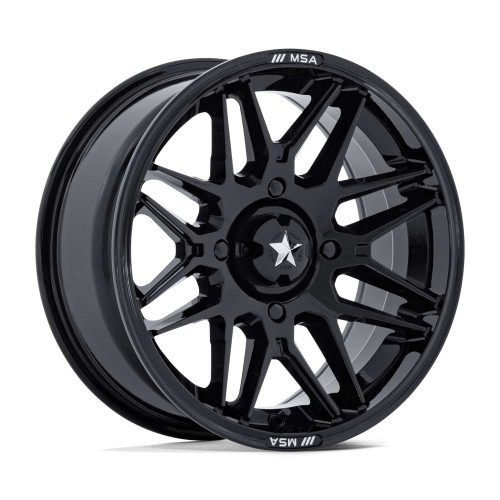 Msa Offroad M52 Radar  Atv Wheels Rims 15x7 4x156 Gloss Black 10mm | MA052BX15704410