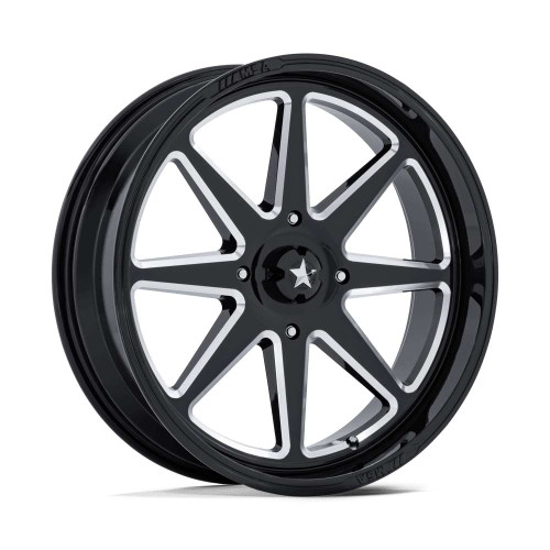 Msa Offroad M54 Spark  Atv Wheels Rims 24x7 4x137 Gloss Black Milled 0mm | MA054BE24704800