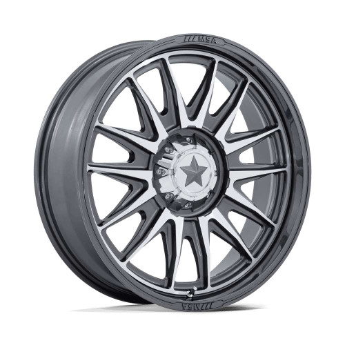 Msa Offroad M55 Commander  Atv Wheels Rims 20x7 4x110 Platinum W/ Machined Face 0mm | MA055AD20704000