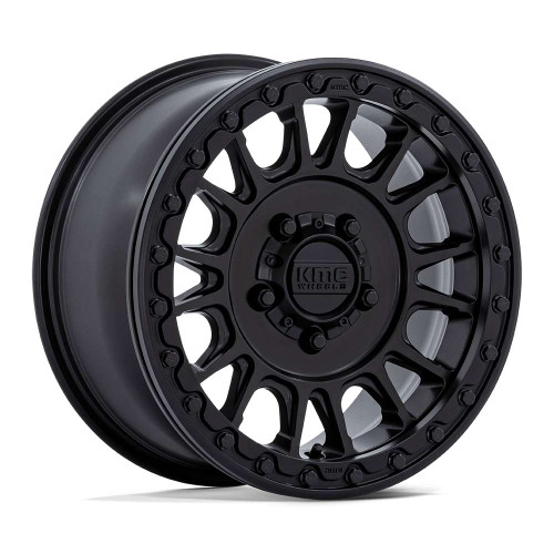 Kmc Powersports Ks239 Impact  Beadlock Atv Wheels Rims 15x7 6x139.7 Satin Black 38mm | KS239MX15706U38