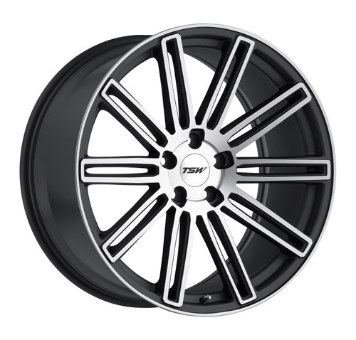 Tsw Crowthorne Wheels Rims 20x8.5 5x108 Matte Gunmetal Machined 40mm | EC 2085CRW405108G72
