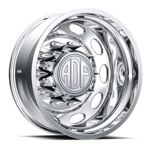 Adf Dually Peterson Wheels Rims 22x8.25 8x275 Polished -168mm
