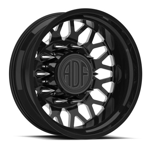Adf Dually Hot Shot Wheels Rims 20x8.25 8x275 Gloss Black/Machined -167mm