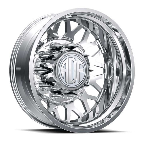 Adf Dually Hot Shot Wheels Rims 22x8.25 8x275 Polished -168mm