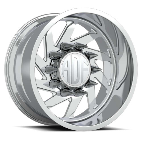 Adf Dually Contractor Wheels Rims 24x12 8x275 Polished -40mm