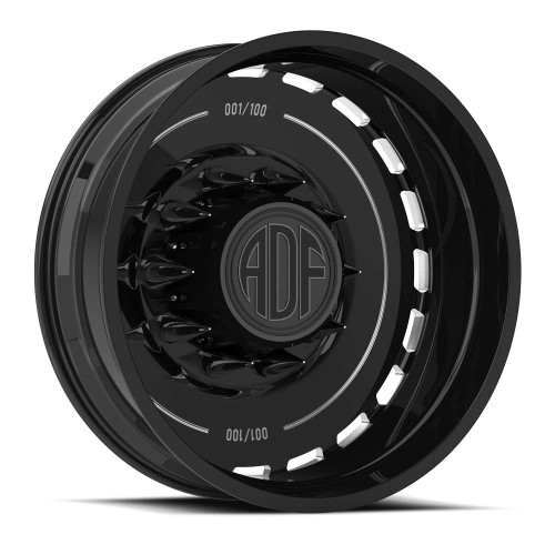 Adf Dually Ltd Wheels Rims 22x8.25 8x275 Gloss Black/Machined -168mm