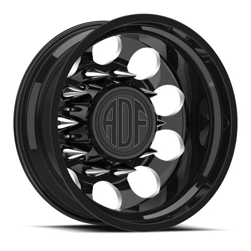 Adf Dually Big Mac Wheels Rims 28x8.25 8x275 Gloss Black/Machined -156mm