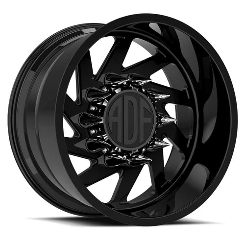 Adf Dually Contractor Wheels Rims 22x12 10x170 Gloss Black -40mm